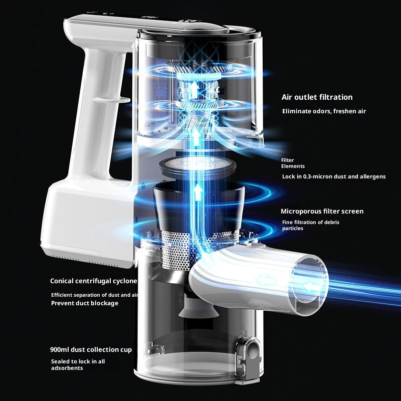 Household Wireless Handheld Folding Tube Vacuum Cleaner